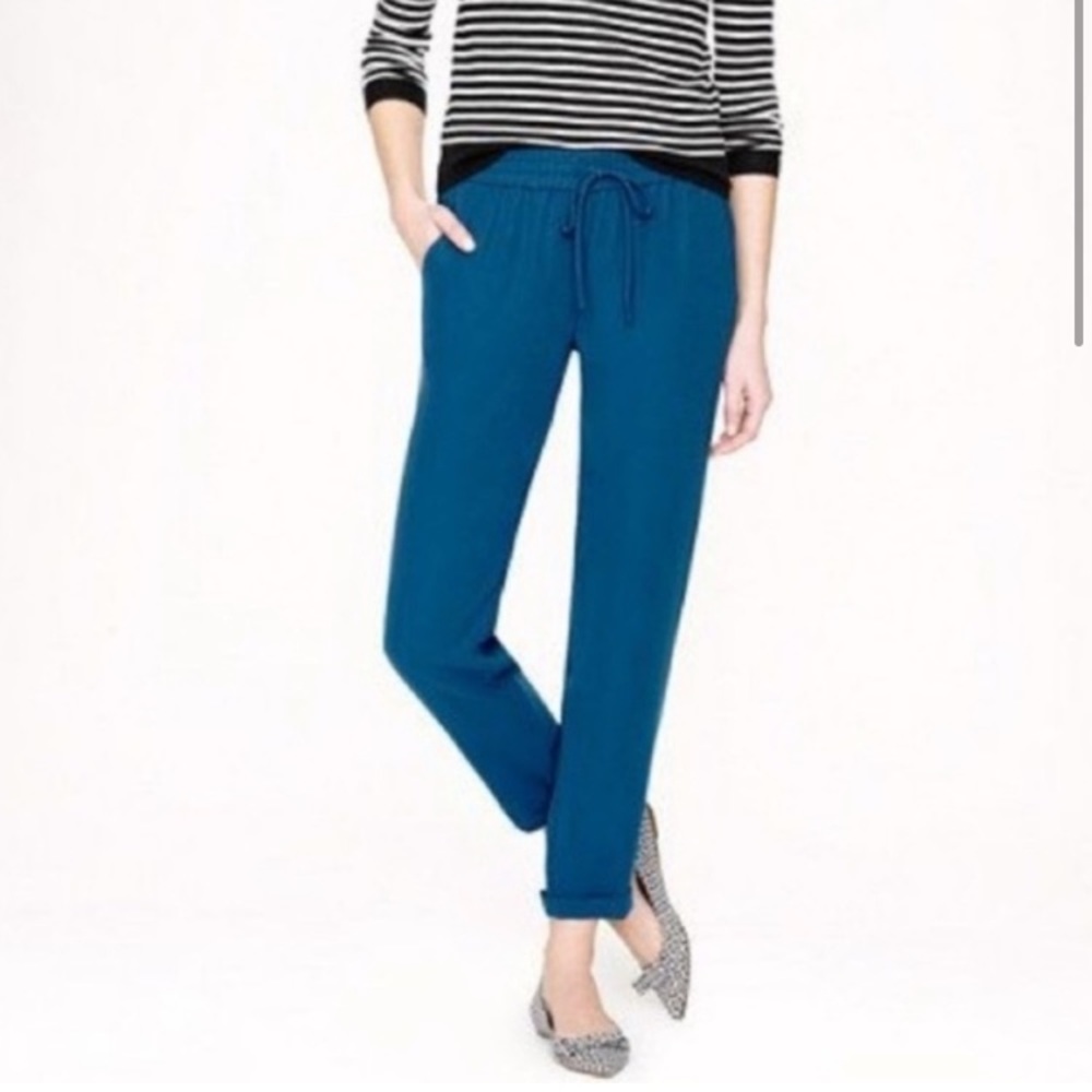 J. Crew Teal Crepe Pants